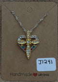 Heart Cross Necklace