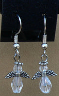 Clear Angel Earrings