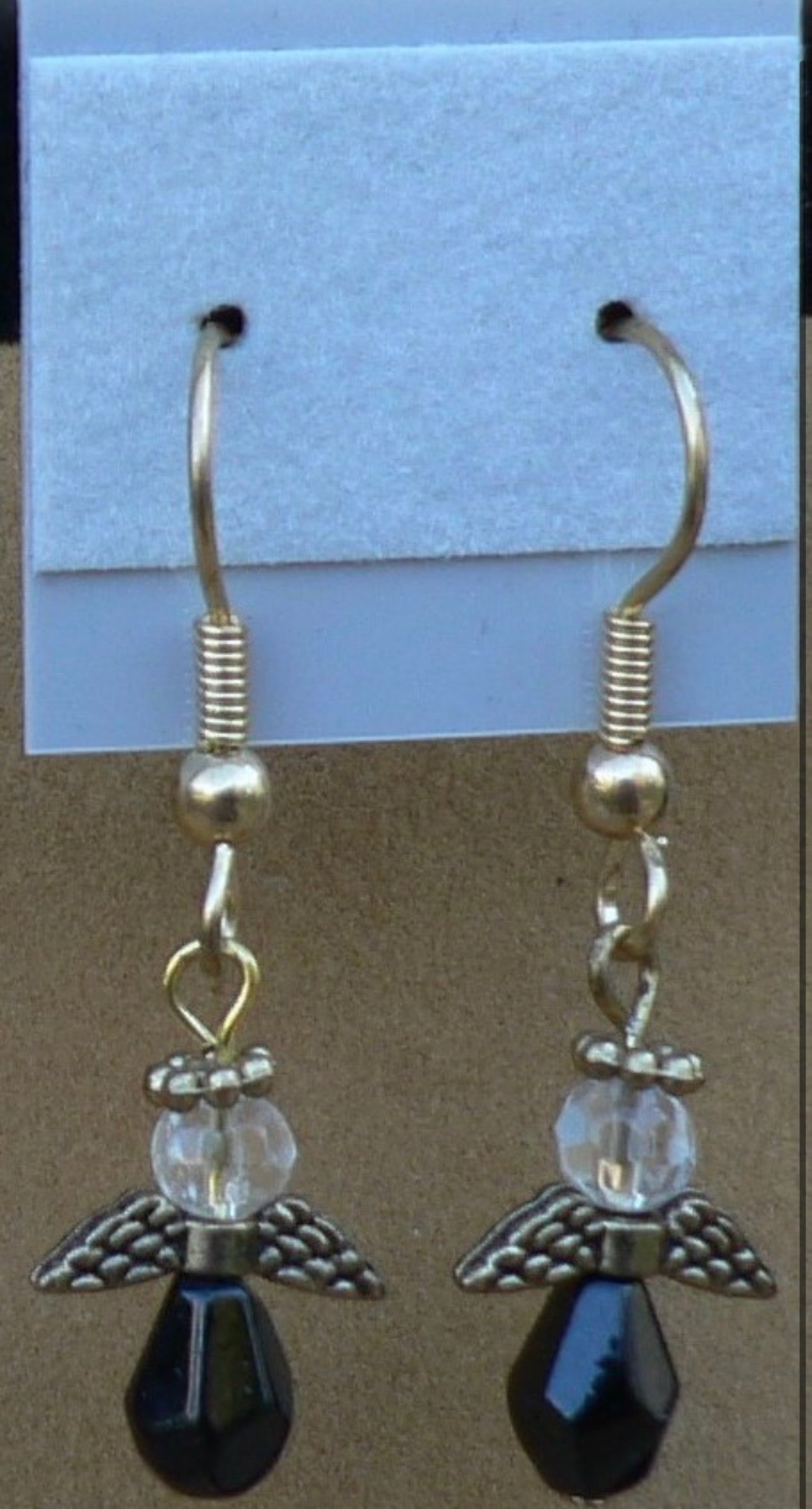 Black Angel Earrings