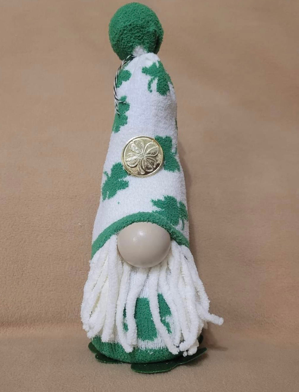 St. Patrick Day Gnome With Shamrocks