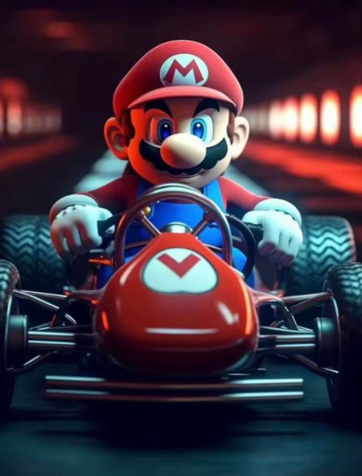 Mario In A Car Kit