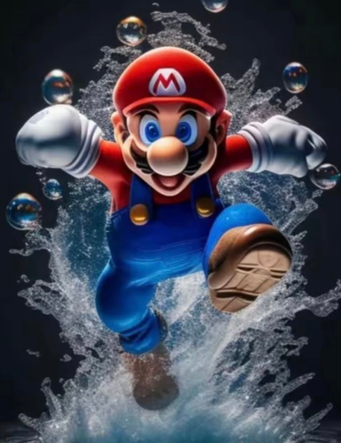 Mario Splashing In Water Kit