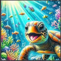 Turtle With Fish Kit