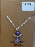 Purple Angel Necklace