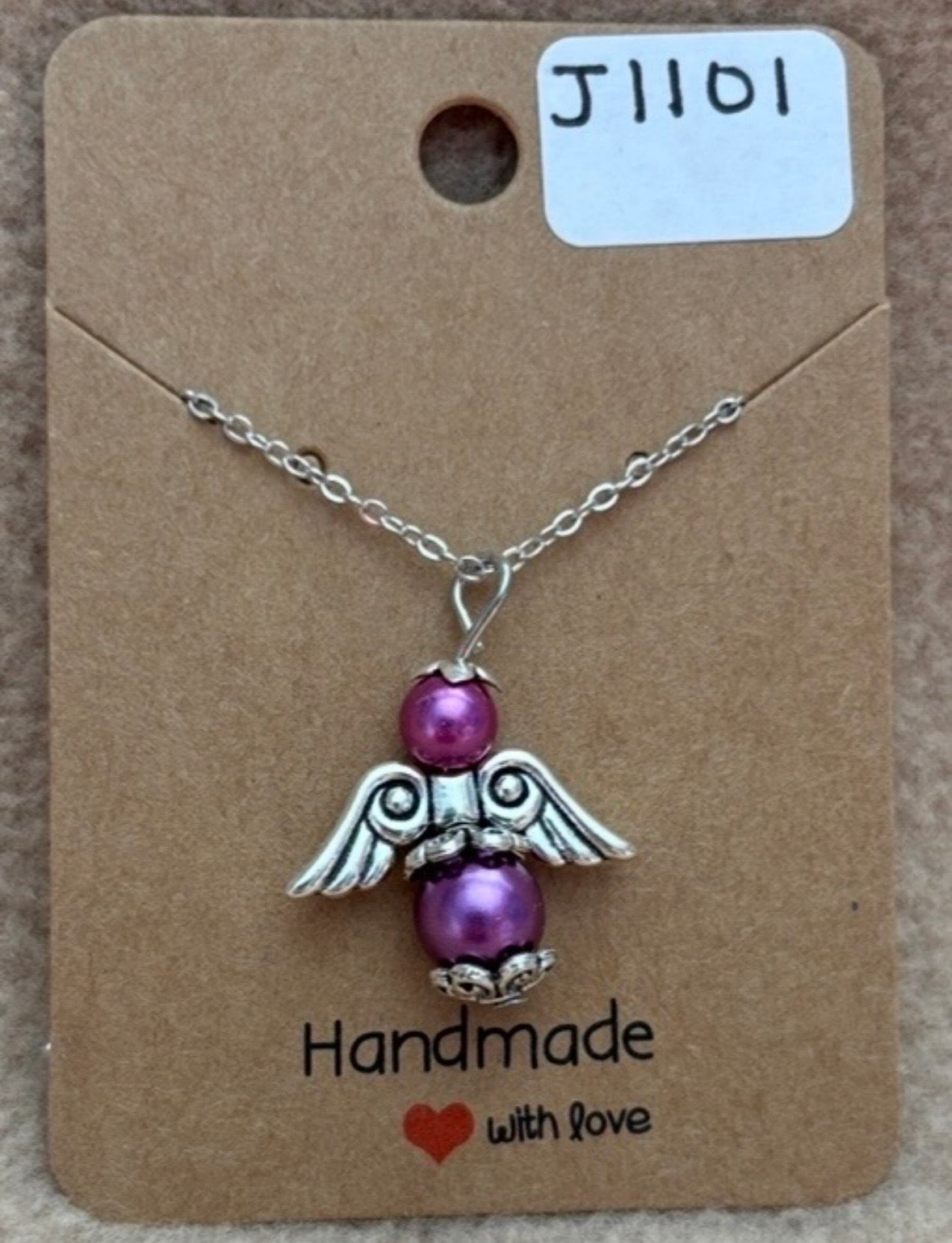 Purple Beaded Necklace