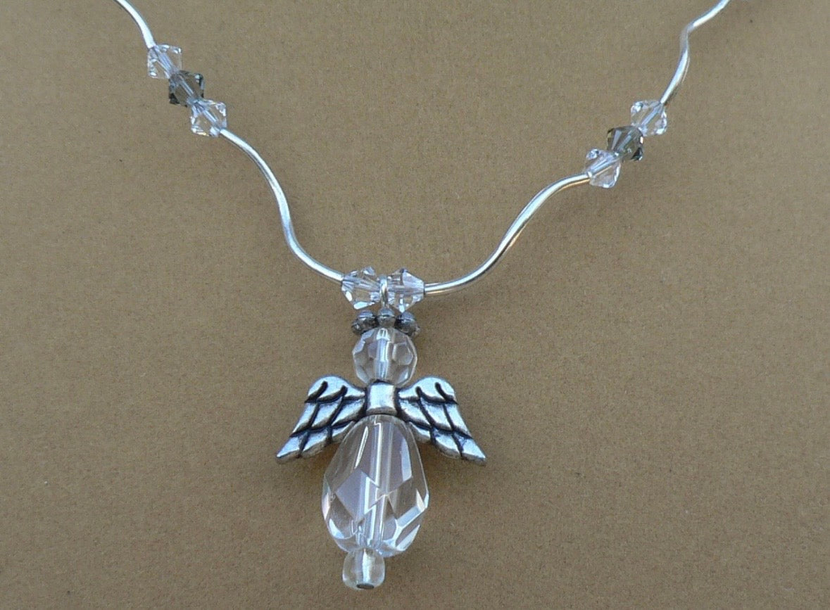 Clear Angel Necklace