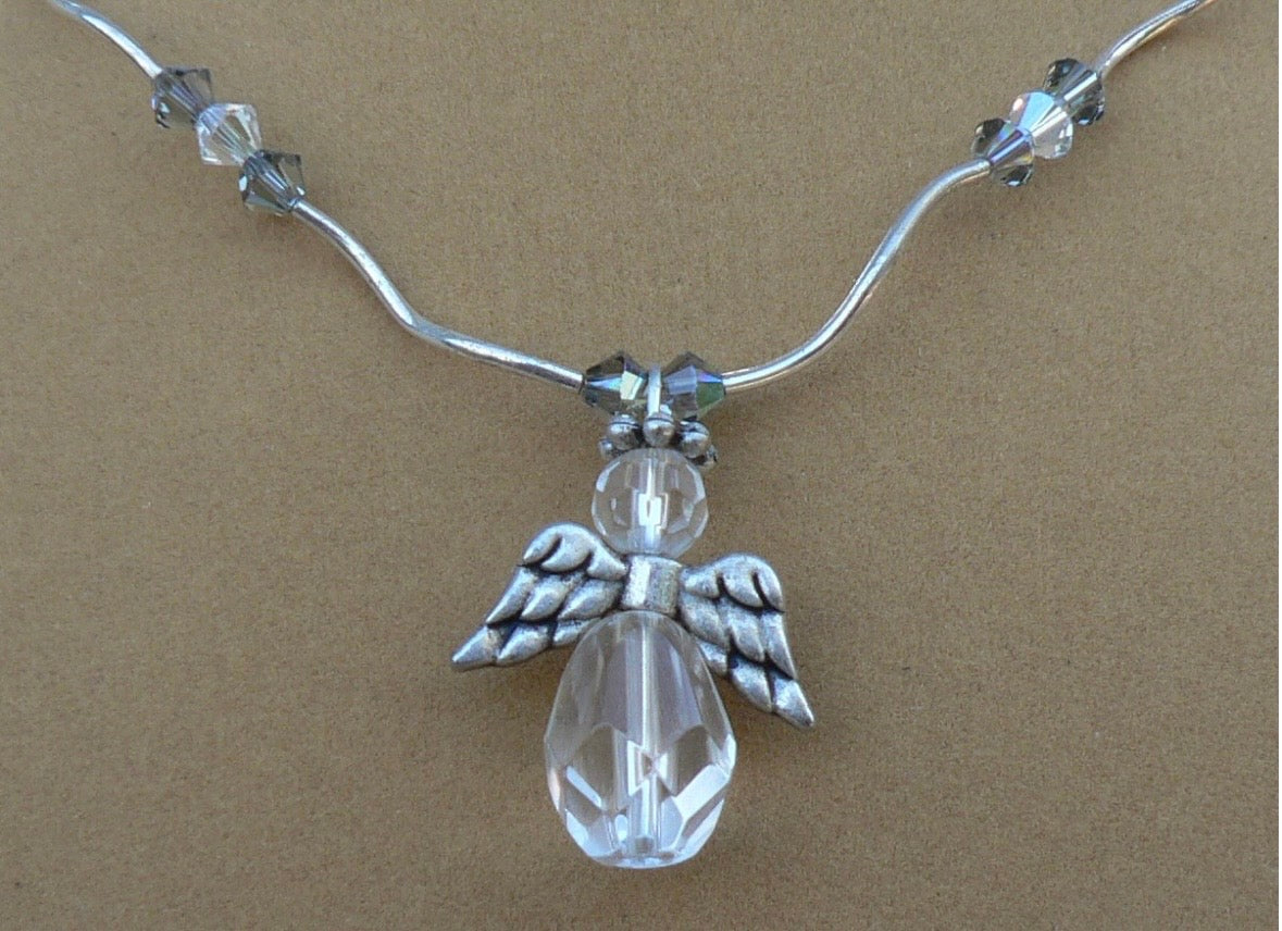 Clear Angel Necklace