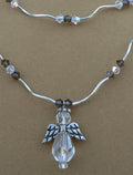 Double Strand Clear Angel Necklace