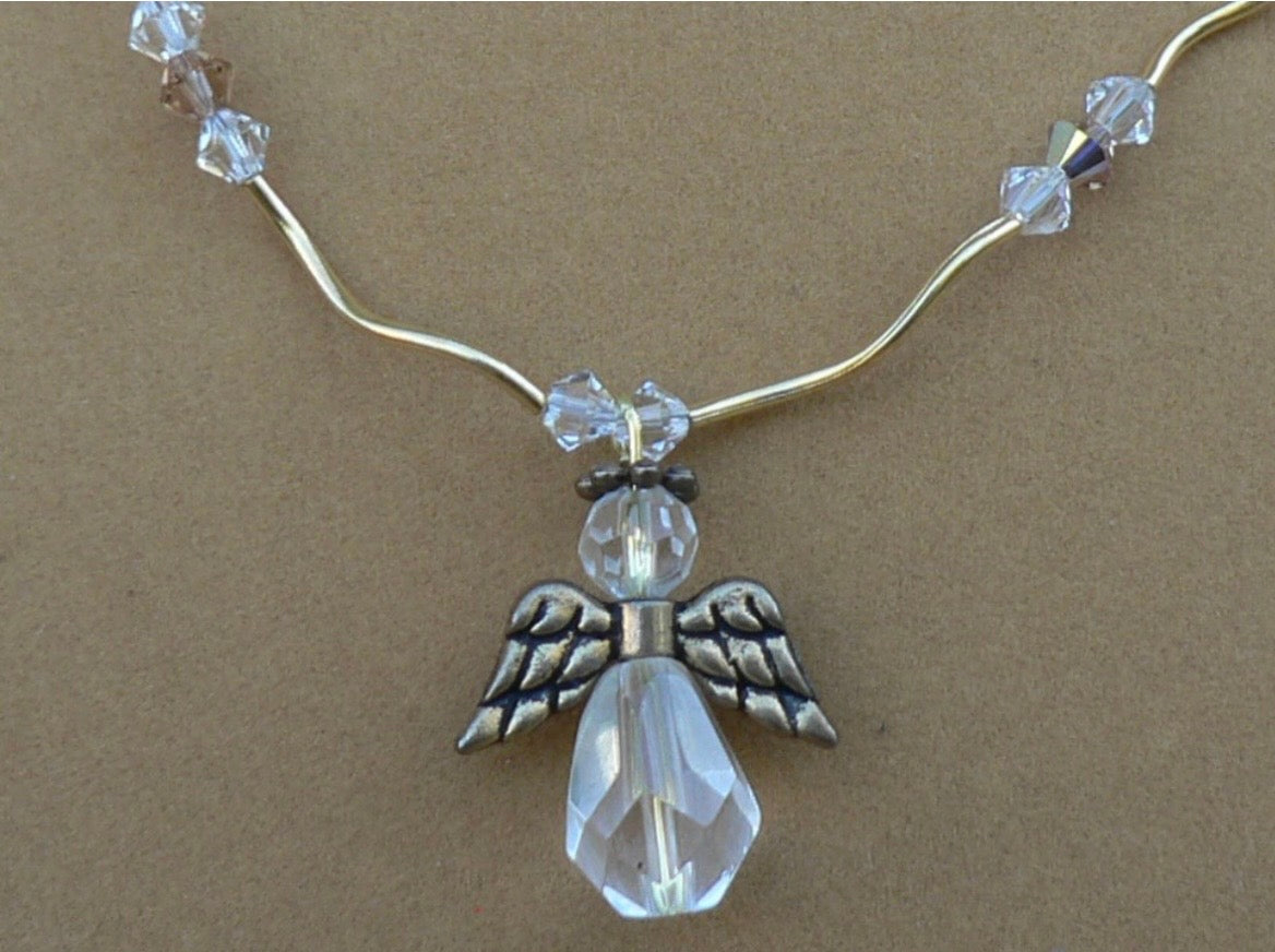 Clear Angel Necklace