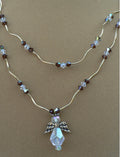 Double Strand Clear Angel Necklace