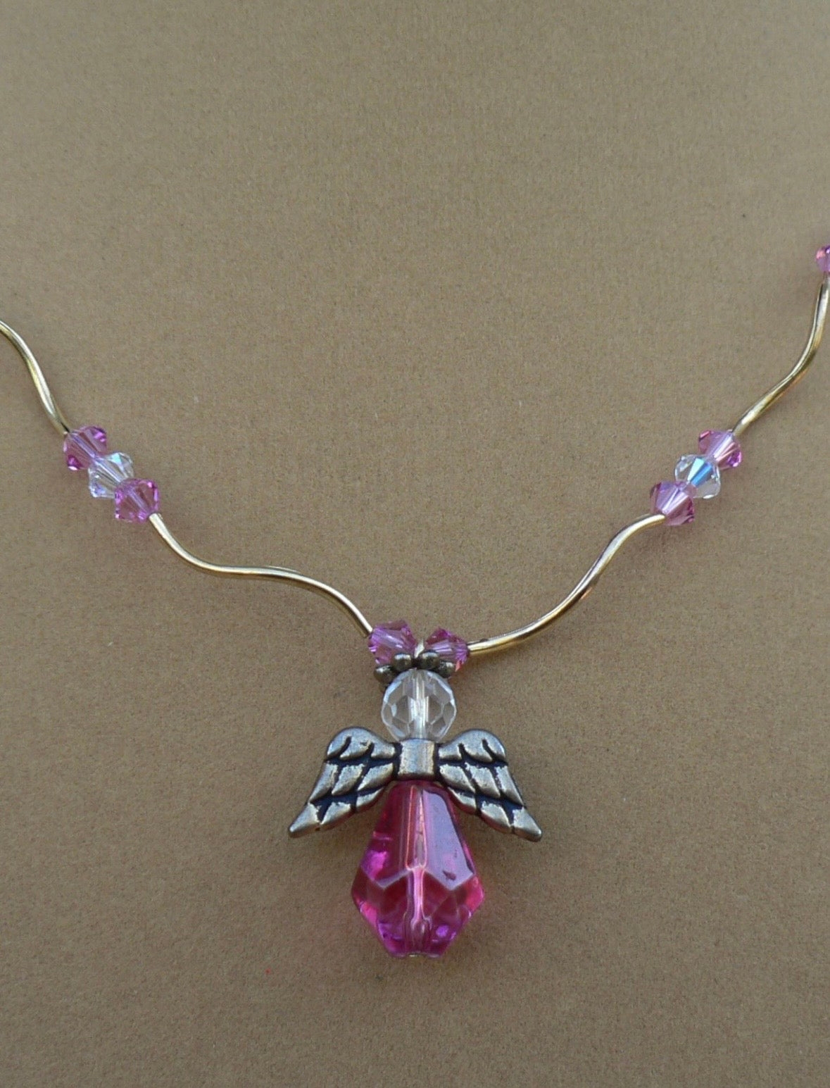 Rose Angel Necklace