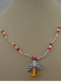 Orange Angel Necklace