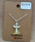 Yellow Skirt Angel Necklace