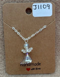 Gray Skirt Angel Necklace