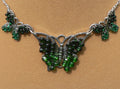 Green Beaded Butterfly Necklace