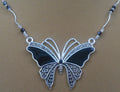 Black Butterfly Necklace
