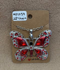 Red Butterfly Necklace