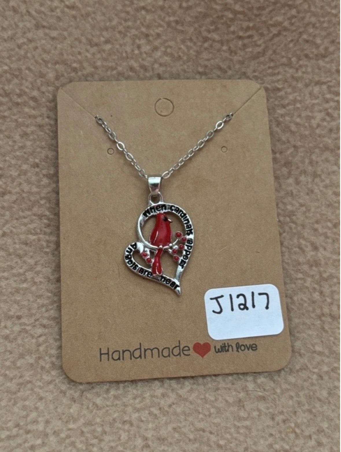 When Cardinal Appear Angel Are Near Necklace