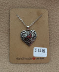 Cardinal Heart Necklace