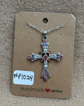Pink Cross Necklace