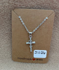 Heart Symbol Cross Necklace