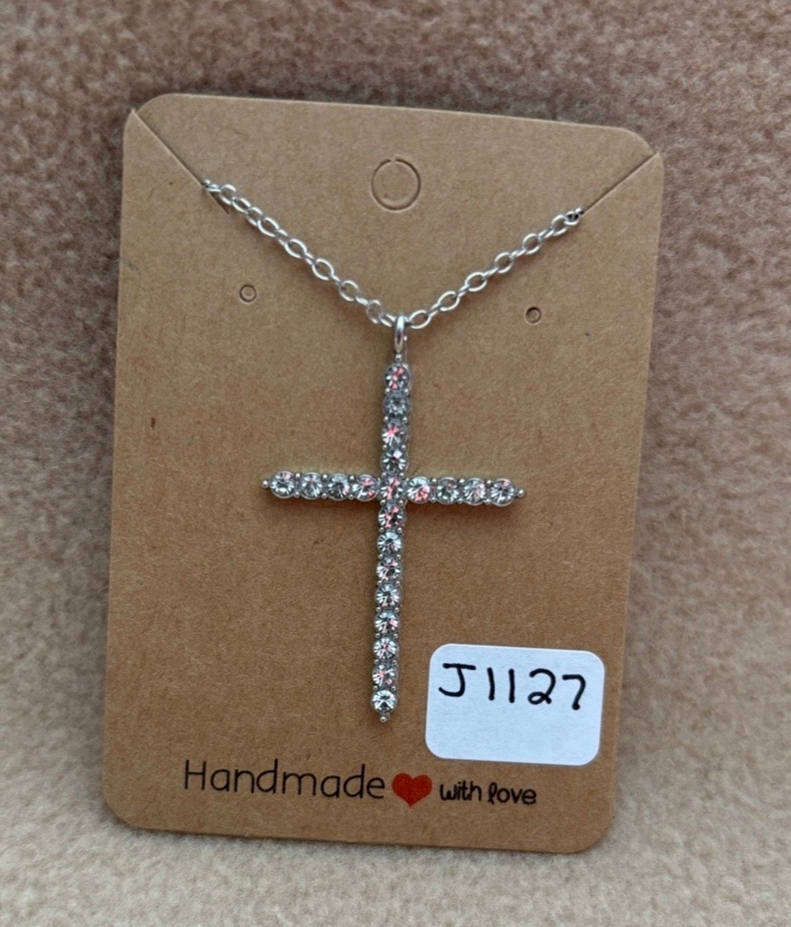 Rhinestone Cross Necklace