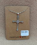 Rhinestone Cross Necklace