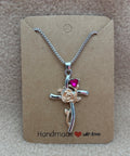 Rose Cross Necklace