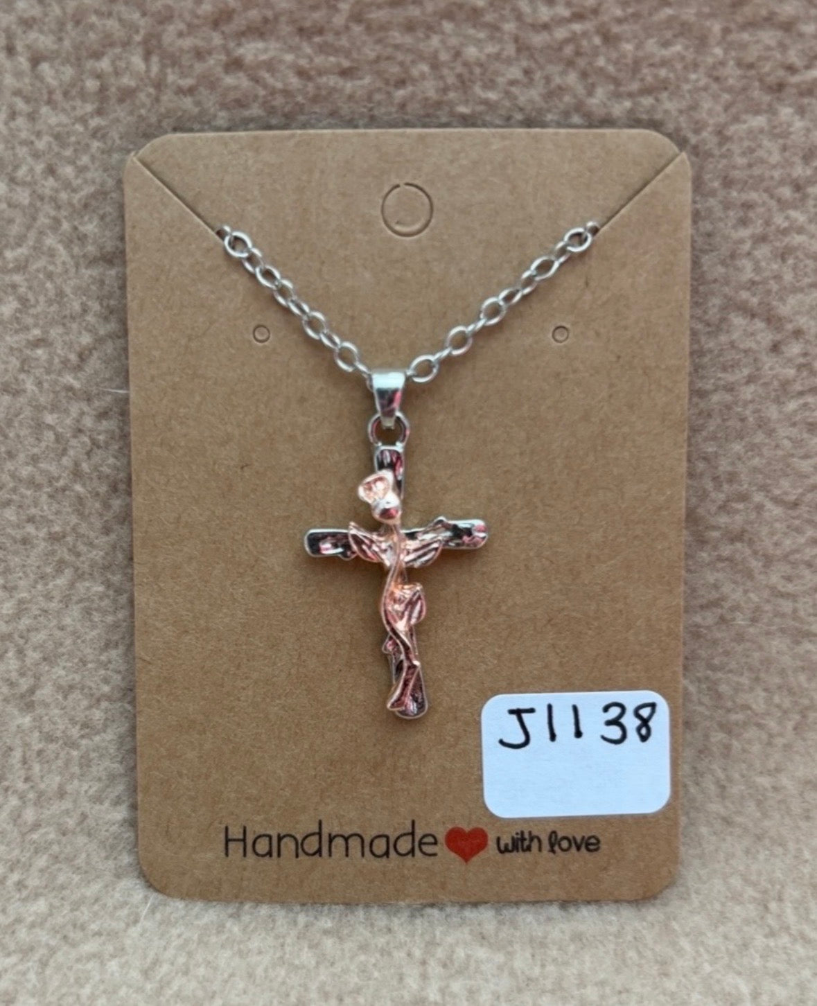 Rose Gold Rose Necklace