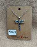 Blue Stone Dragonfly Necklace