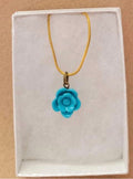 Blue Flower Necklace