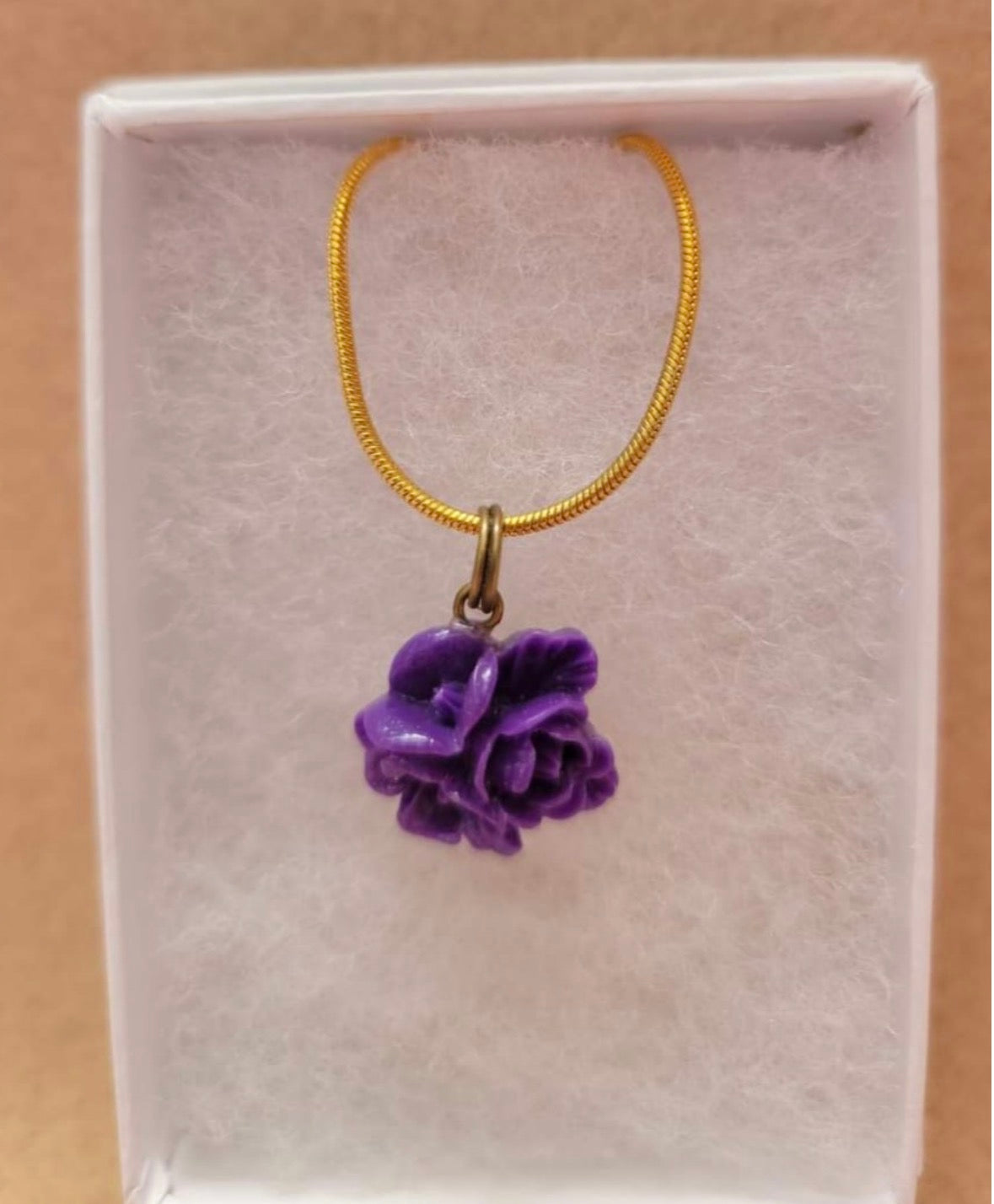 Purple Flower Necklace