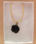 Black Flower Necklace