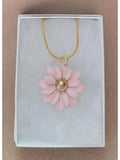 Pink Flower Necklace