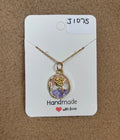Round Flower Necklace