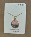 Pink Flower Necklace
