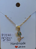 Blue Tulip Necklace
