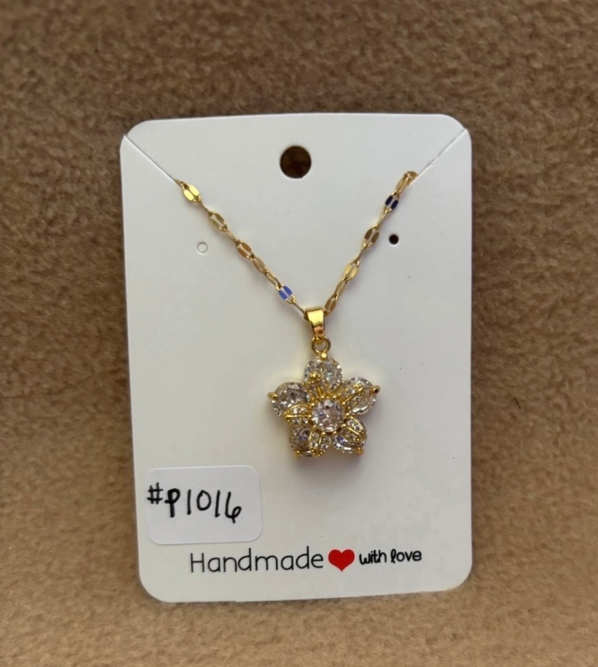 Clear Fidget Flower Necklace