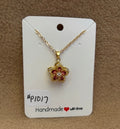Pink Flower Fidget Necklace