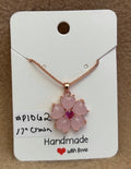 Pink Flower Necklace