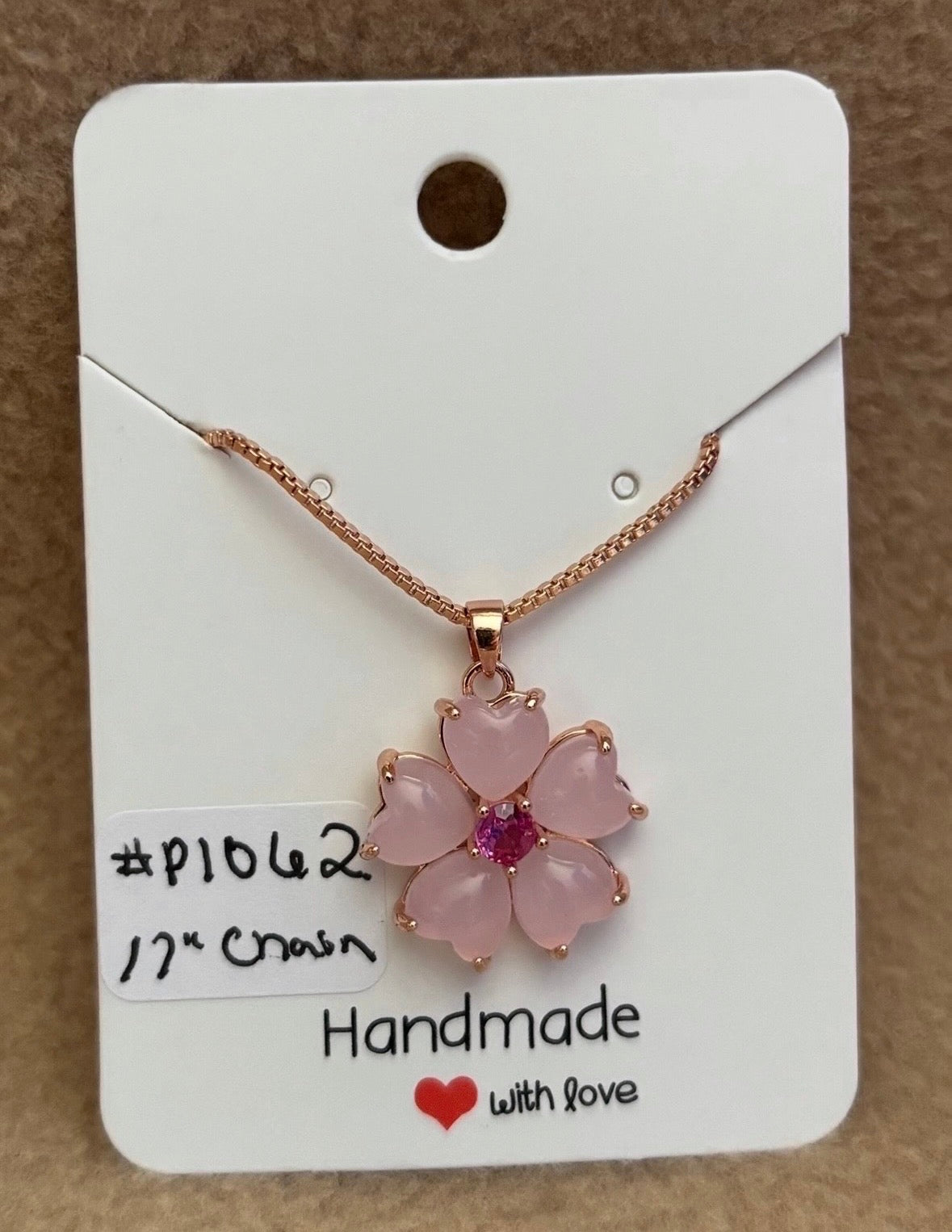 Pink Flower Necklace