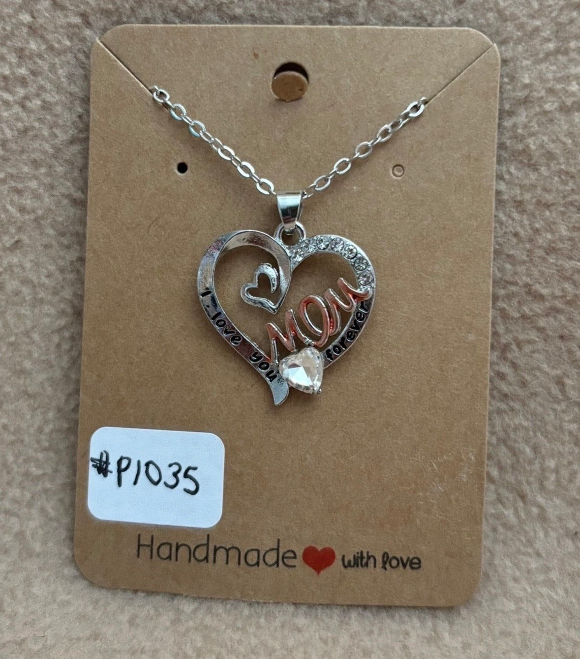 Mom Heart Necklace