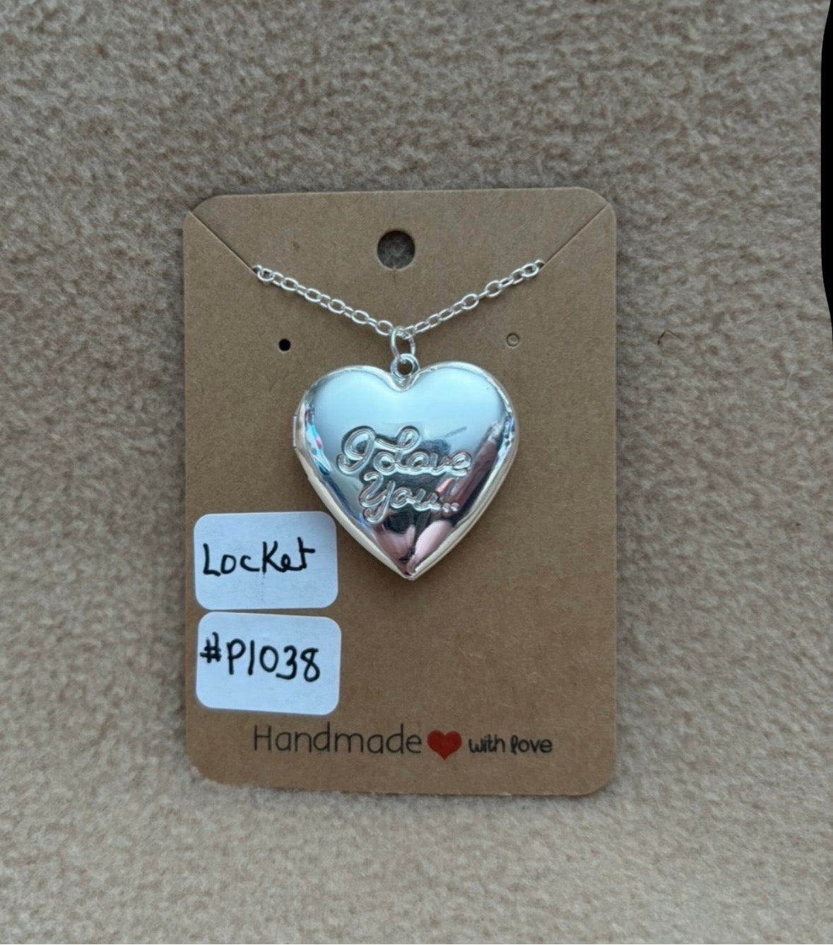 Heart Locket Says I Love You