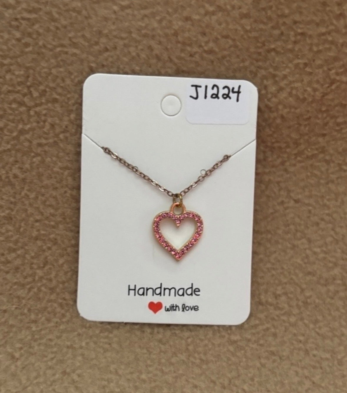 Pink Heart Necklace