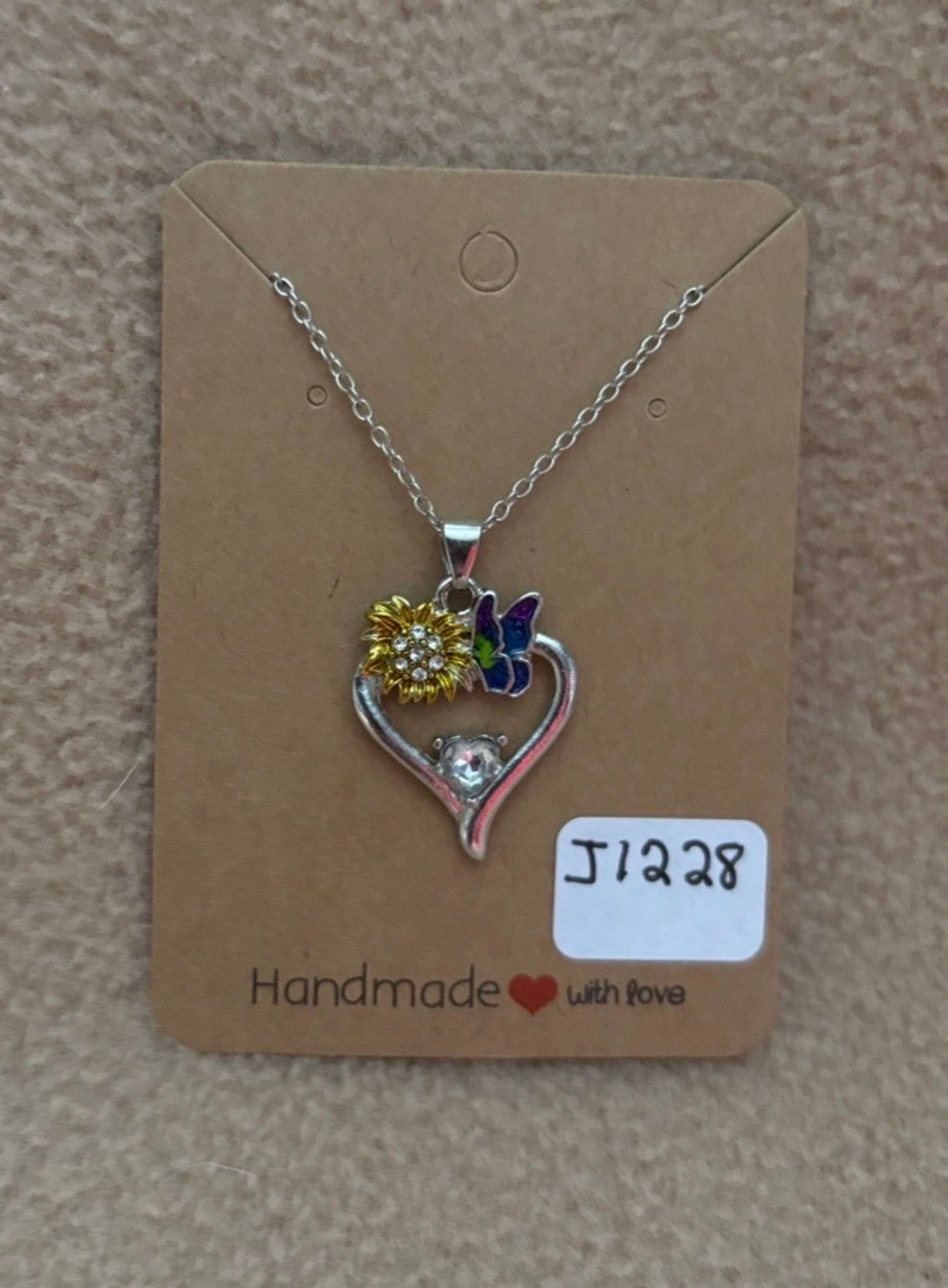 Butterfly Heart Necklace
