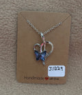Blue Butterfly Necklace