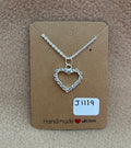 Rhinestone Heart Necklace