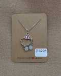 Rhinestone Hello Kitty Necklace