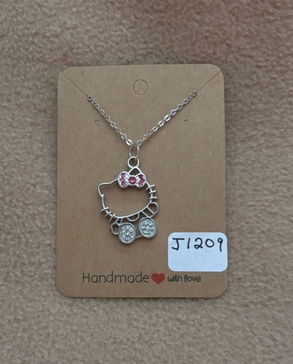 Rhinestone Hello Kitty Necklace
