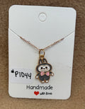 Gray Labubu Necklace